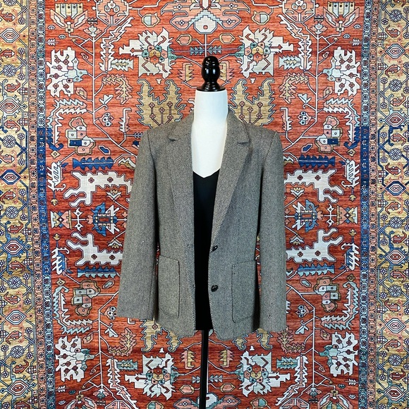 Vintage Herringbone Blazer - Picture 2 of 7